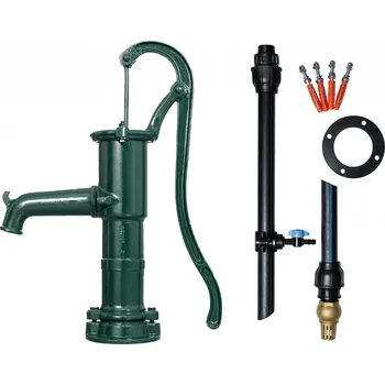 Čerpadlo Kovoplast & proStudnu Ruční pumpa NP 90, KOMPLET S MONTÁŽÍ 1. Zvolte barvu pumpy: TMAVĚ ZELENÁ (RAL 6009), 2. Zvolte hloubku studny: 2 m