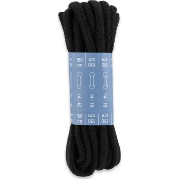 PRYM Šňůrové tkaničky 5 mm, 150 cm, černé