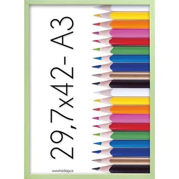 Rám na obraz TRADAG Polaris zelený 29,7 x 42 /A3/plexi