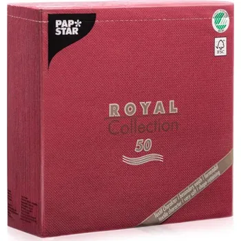 Papírový kapesník Papírové ubrousky 'ROYAL COLLECTION' 40 × 40 cm, bordeaux