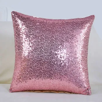 Dekorativní polštářek Dekorační polštář s flitry | povlak na polštář, 40 x 40 cm - Cameo Brown,40 x 40 cm