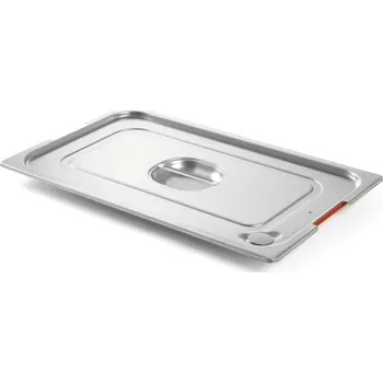 Myčka nádobí Víko s výřezem na úchyty a silikonovým těsněním ke gastronádobě GN 1/2 | HENDI, 804322