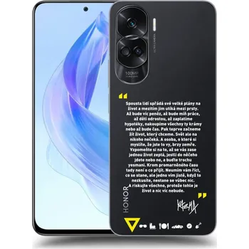 Pouzdro na mobilní telefon Picasee silikonový průhledný obal pro Honor 90 Lite 5G - Kazma - BUĎTE TROCHU YESMANI