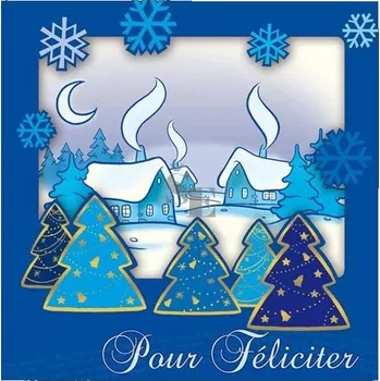 PF Blahopřání vánoční novoroční s textem V24-243 W