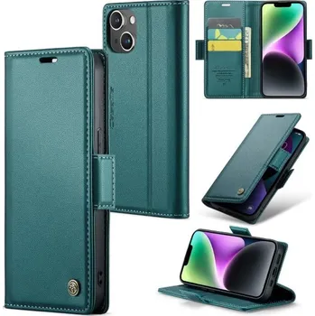 Pouzdro na mobilní telefon Pouzdro na iPhone 14 Plus CASEME smooth zelené