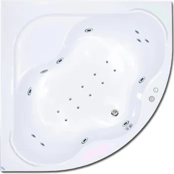 Vana Jar-Ex Masážní vířivá rohová vana Kombi Pneu 140 x 140 cm součástí vany je odtokový komplet + čistič a konstrukce