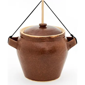 Hrnec pickles 2L - hrnec na kvašenou zeleninu buclatý (ruční výroba)