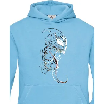 Dívčí mikina Dětská mikina Carnage, Barva Světlá tyrkysová, Velikost 98-104, Canvas Dětská mikina Bezvatriko.cz 1807