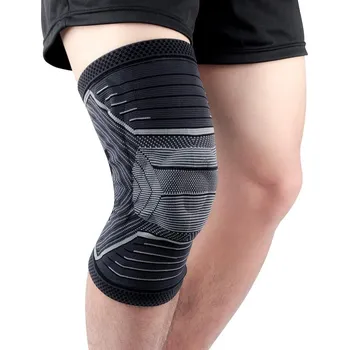 U-pick Ortéza na kolena se silikonovou podložkou Šedá M