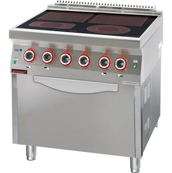 Sporák Elektrický keramický vařič s elektrickou troubou, 4 varné zóny | KROMET, 700.KE-4C/PE-2