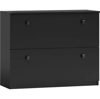 Botník Botník výklopný nástěnné černá/artisan LATTE