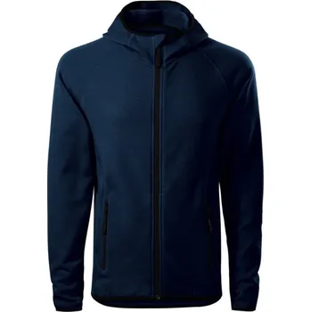 Pánská mikina MALFINI Mikina Direct stretch 417, fleece, na zip, pánská MAL-4170218 3XL Modrá námořní
