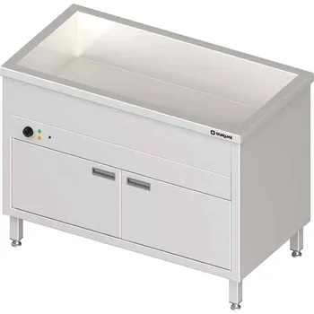 Vybavení pro vyvolávání a úpravu fotografie Stacionární vodní lázeň jednokomorová se skříňkou 760x600x850 mm | STALGAST, 982306076