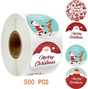 Vánoční dekorace Dekorační vánoční samolepky - F101-500ks