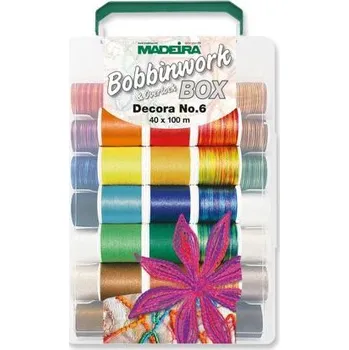 Nit Vyšívací nitě Madeira Bobbinwork box (40x100m)