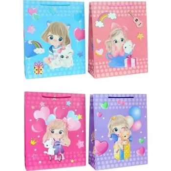 Dárková taška Dárková taška L 30,5x39,5x11,5cm, Cute Girl