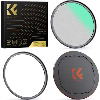 K&F 58MM, NANO-X-1/8 Black Mist Magnetic filter,HD, Waterproof, Anti Scratch, Green Coated,with magn