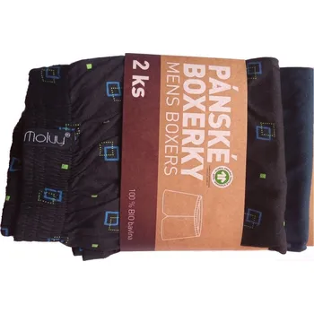 Pánské spodní prádlo Pánské trenýrky Molvy 100% BIO Bavlna KP091 M