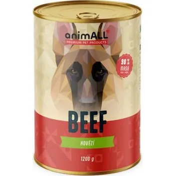 Krmivo pro psa 10 x animALL konzerva Hovězí 1200 g