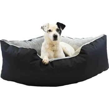 Pelíšek pro psa Samohýl Exclusive Buffy pelech rohový černý/šedý 60 × 60 cm