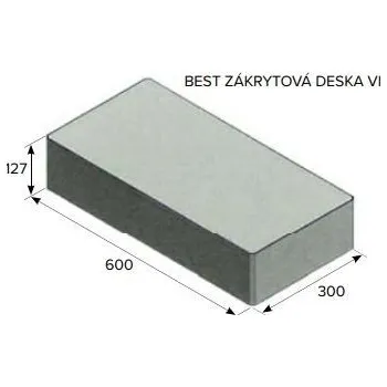 Podhrabová deska BEST ZÁKRYTOVÁ DESKA VI pro MAESTRA výška 127mm přírodní STANDARD