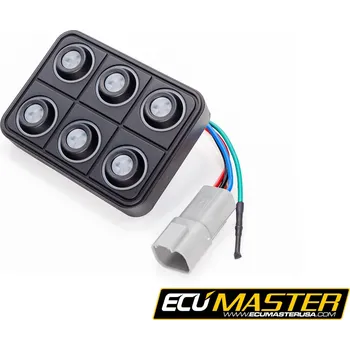 Klávesnice Ecumaster CAN KEYBOARD 6 místný ovládací panel