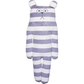 plyšák SCANquilt plyšák FRIEND - CRAFTHOLIC Sloth M pruhy bílošedý