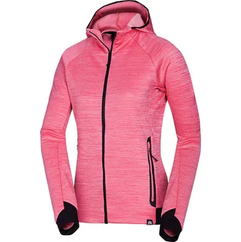 Dámská mikina Northfinder Dámská fleecová mikina s kapucí PAULINE, růžová, S