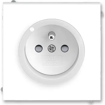 vypínač ABB Neo zásuvka bílá/ledová bílá 5599M-A02357 01 s přepěťovou ochranou