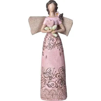 Andílek polyresin růžová 80x300mm