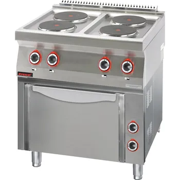 Sporák Elektrický sporák s elektrickou troubou | KROMET, 700.KE-4/PE-1