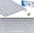 Klávesnice Bezdrátová klávesnice MacOS/Android/Windows US stříbrná/bílá