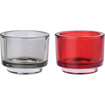 Svícen Svícen sklo 92x70 mm na maxi čajovou svíčku, mix barev