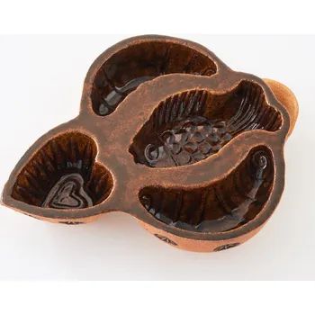 Forma na pečení belešník 4 formičky (oblý) - kameninová forma na beleše (ruční výrova)