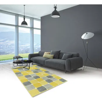 Koberec ORIENTAL WEAVERS Kusový koberec PORTLAND 172/RT4J BARVA: Žlutá, ROZMĚR: 67x120 cm