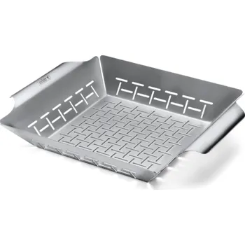 Příslušenství pro gril WEBER DELUXE grilovací koš 29,97x35,05cm, nerez ocel
