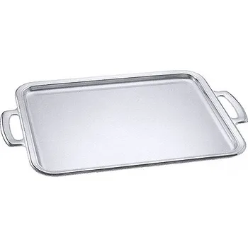 Tác z nerezové oceli s úchyty 450x340x20 mm | CONTACTO, 950/450