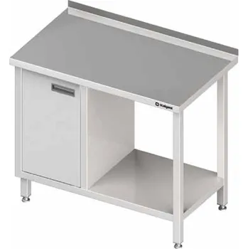 Dětský stůl Přístěnný stůl se skříňkou s křídlovými dveřmi po levé straně a policí 1800x600x850 mm | STALGAST, 980506180