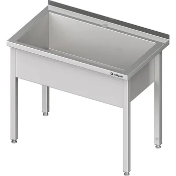 Nerezový dřez Stůl s mycí vanou, jednokomorový 600x600x850 mm | STALGAST, 981346060