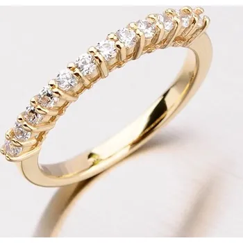 Oblečení a móda Dámský prsten žluté zlato 585 zirkon DZ1971ZL velikost 57