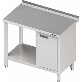 Dětský stůl Přístěnný stůl se skříňkou s křídlovýmí dveřmi po pravé straně a policí 1700x600x850 mm | STALGAST, 980516170