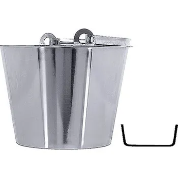 Myčka nádobí Vědro z nerezové oceli bez prstence 12 l s cejchováním | CONTACTO, 415/012