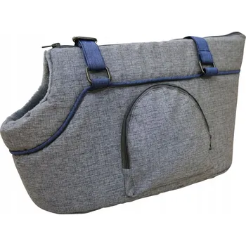 Taška pro psa a kočku Kerbl Marie cestovní taška pro psy šedá/modrá 46 x 23 x 25 cm