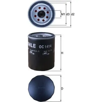 Auto-moto Olejový filtr MAHLE OC 1414