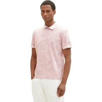 TOM TAILOR PÁNSKÉ POLO POTISK - RŮŽOVÁ 3XL