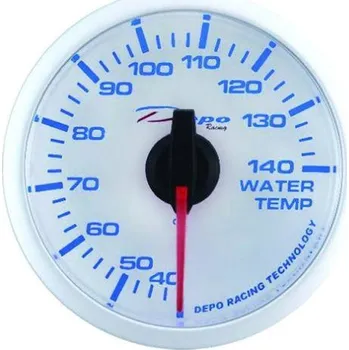 Budík Budík DEPO racing Teplota vody - Super white série