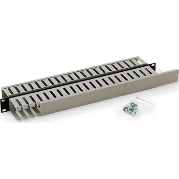 Rozvaděč Vyvazovací panel Triton 19" 1U oboustranná plastová lišta