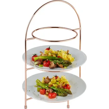 Ventilační potrubí Stojan z chromované oceli na tři talíře 290x195x430 mm | APS, 33212