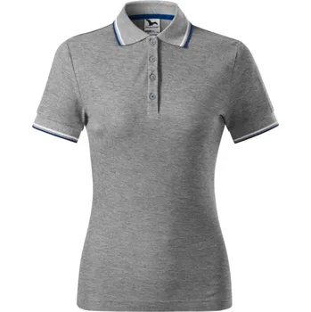 MALFINI Polokošile Focus 233, krátký rukáv, dámská MAL-2331216 XL Melír šedá tmavá