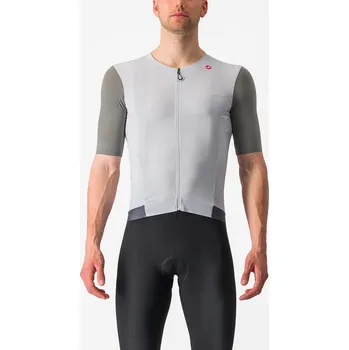 cyklistický dres Castelli - dres Premio Black 3XL stříbrná/šedá - 10 % pro přihlášené BFEXTRA10